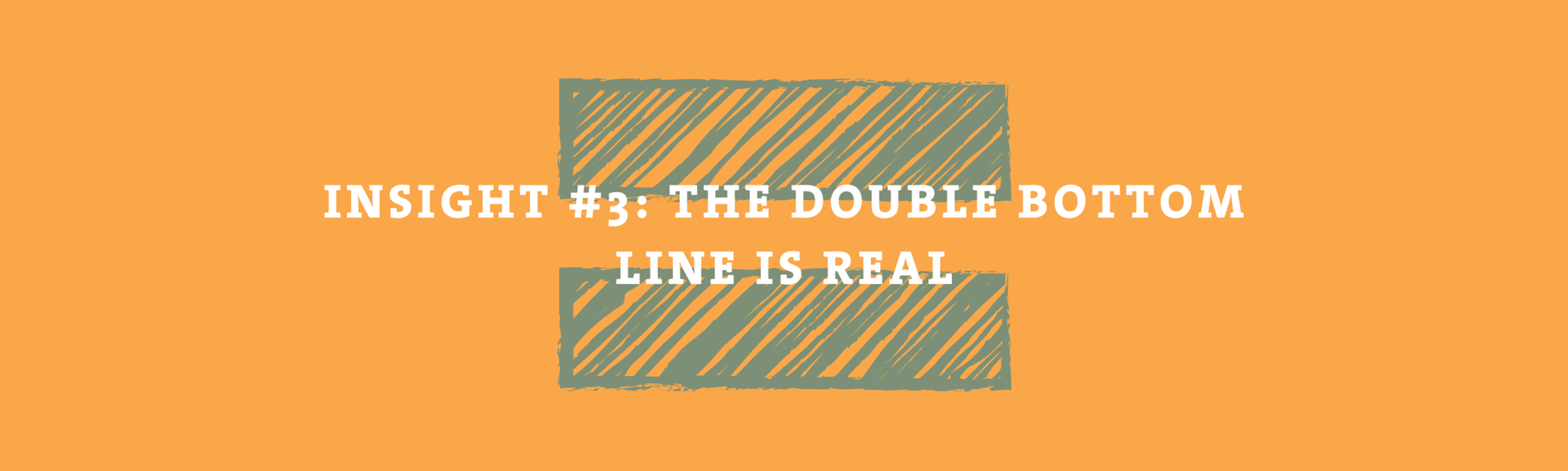 Insight #3: The Double Bottom Line is Real